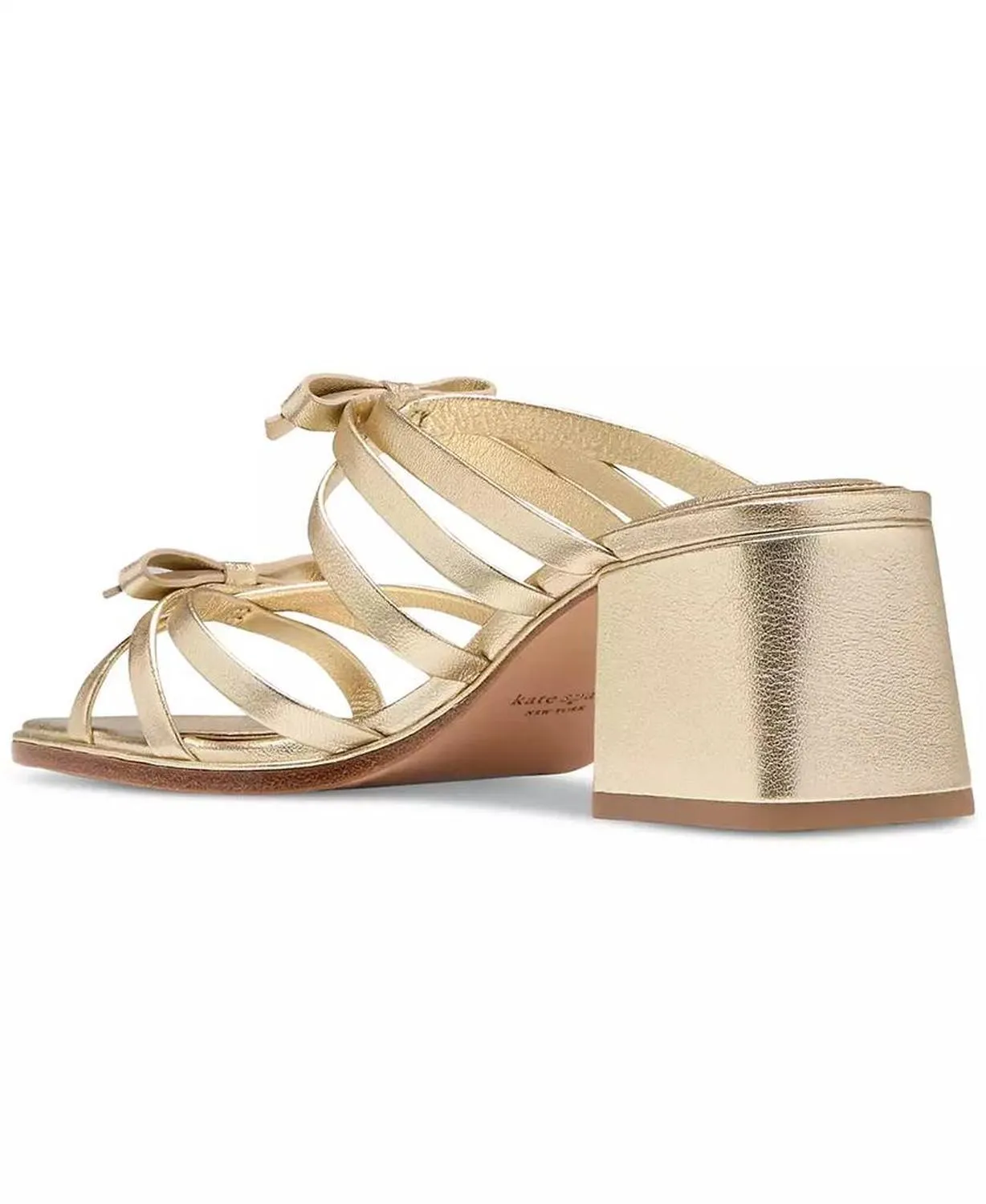 Women's Carolina Bow-Trim Block-Heel Sandals