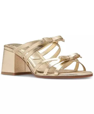 Women's Carolina Bow-Trim Block-Heel Sandals