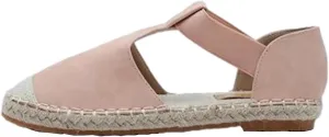 Women's Casual Espadrille Sandals with Closed Toe Vintage Flats Sandal Comfy Walking Jute Sole Summer Footwear