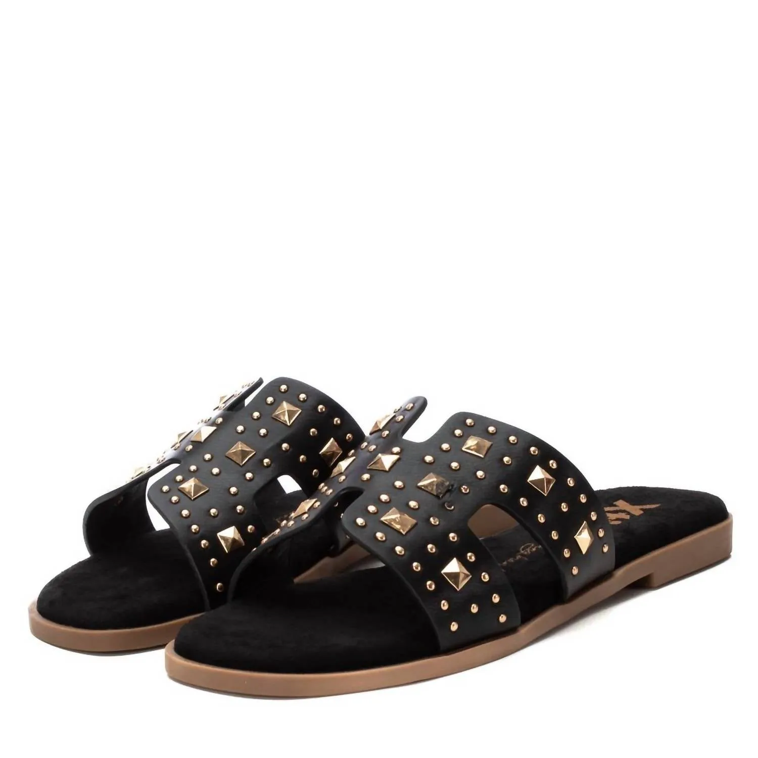 Women's Casual Flat Sandals In Black