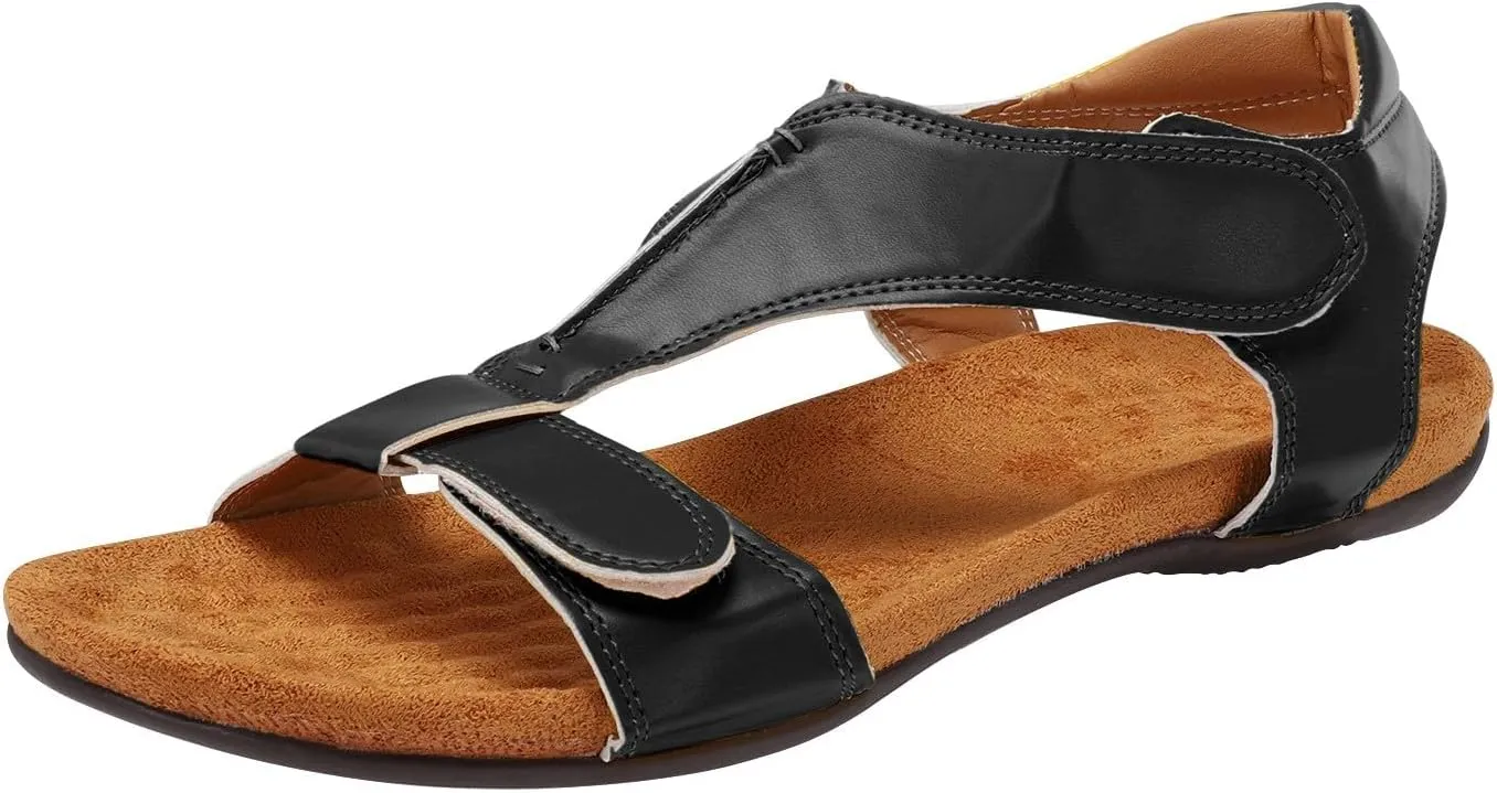Womens Dressy Wedge Sandals Open Toe Casual Summer Shoes Arch Support Orthopedic Flip Flops Comfortable Walking Platform Ankle Strap