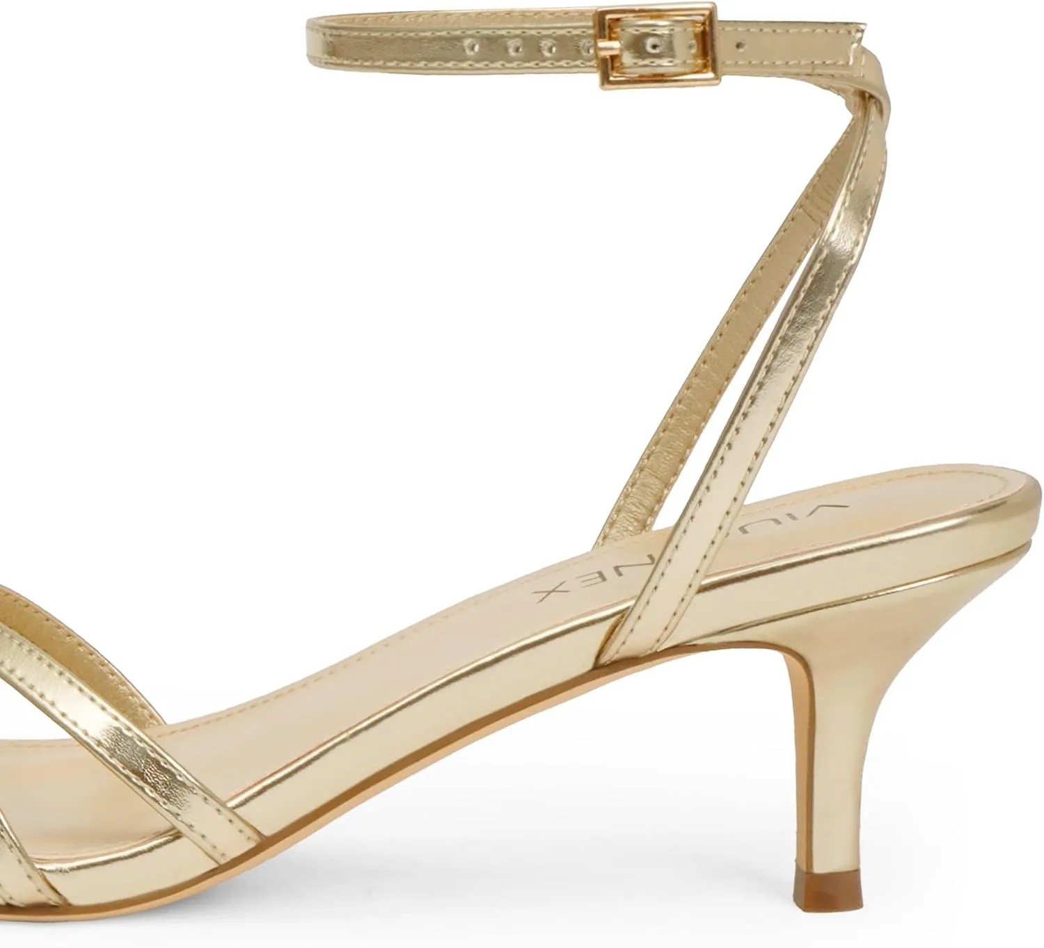 Women's Heeled Sandals Strappy Heels Low Kitten Stilettos Heels Square Open Toe Ankle Strap Dressy Sandals for Women Comfortable Summer High Heels