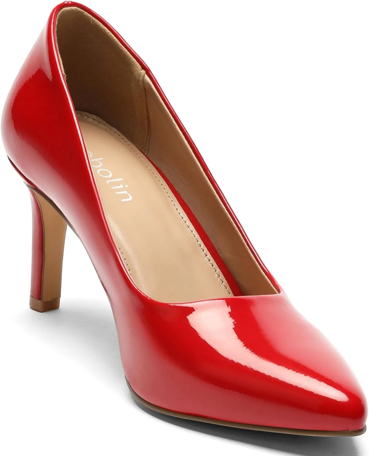 Women's Heels Closed Pointed Toe Pumps Stiletto High Heels Comfortable Wedding Party Dress Shoes 3-Inch