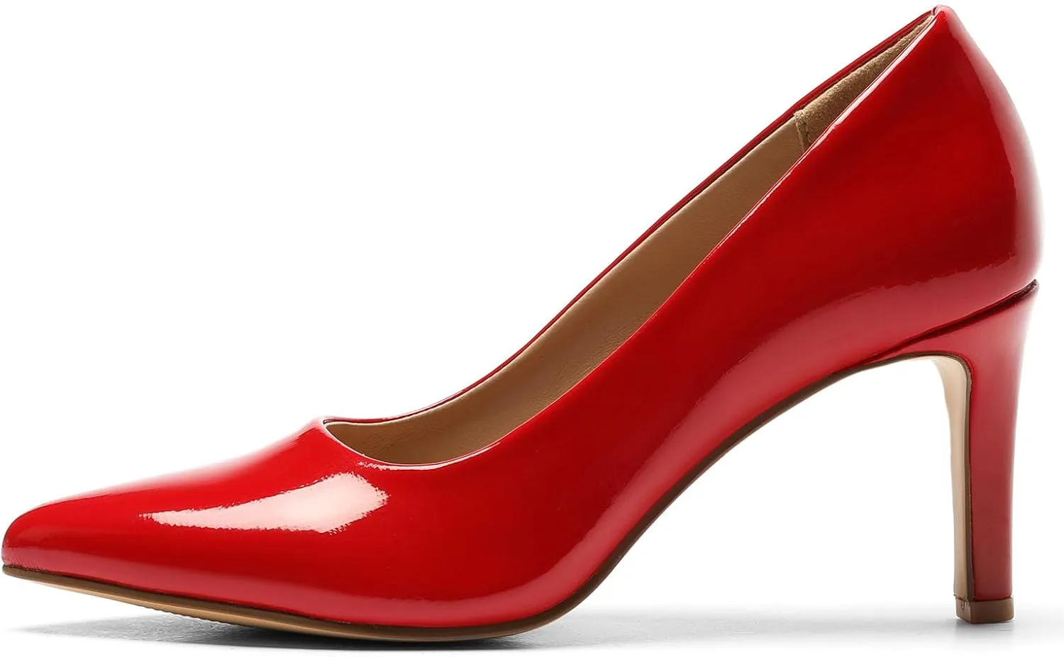 Women's Heels Closed Pointed Toe Pumps Stiletto High Heels Comfortable Wedding Party Dress Shoes 3-Inch