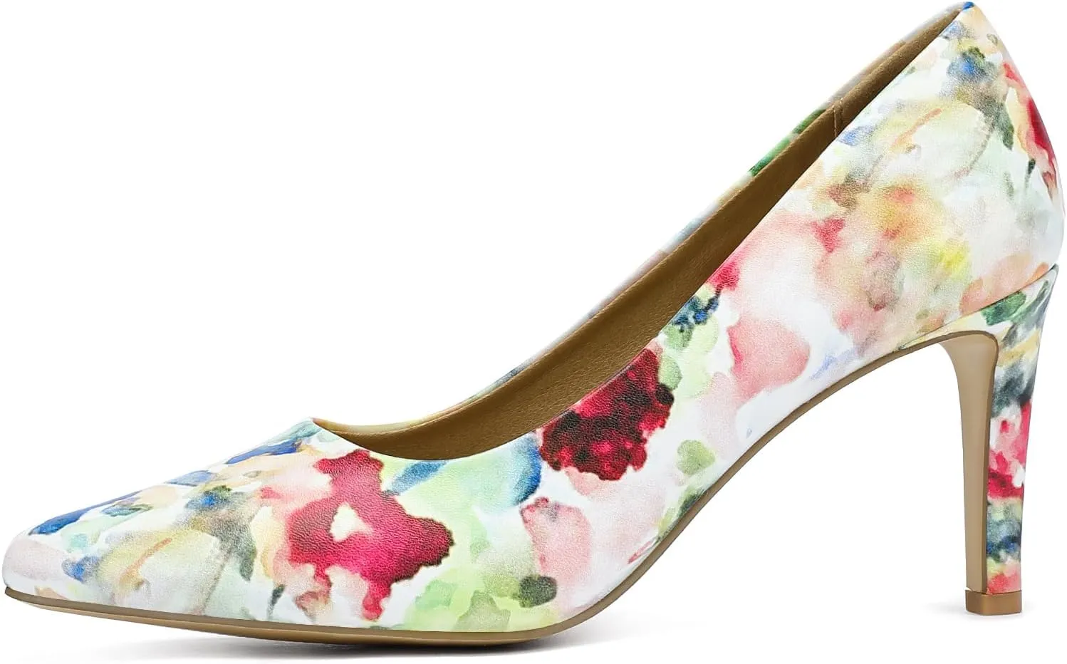 Women's Heels Closed Pointed Toe Pumps Stiletto High Heels Comfortable Wedding Party Dress Shoes 3-Inch