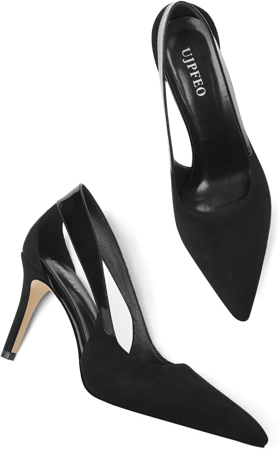Women's High Heels Closed Toe Pumps Stiletto High Heels Pointed Toe Wedding Suede Pumps Party Dress Shoes