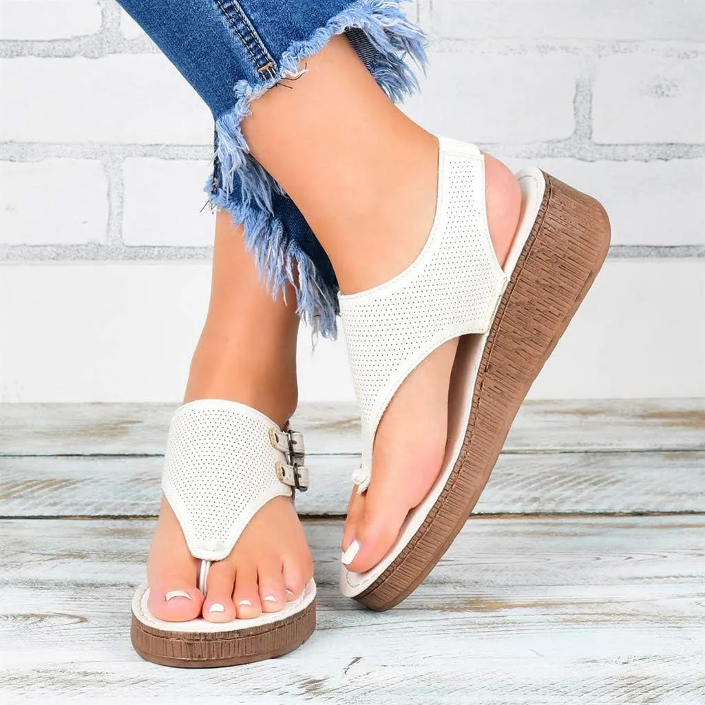 Womens Orthopedic Sandals with Arch Support Summer Open Toe Dressy Shoes Wedge Platforms Casual Office Shoes