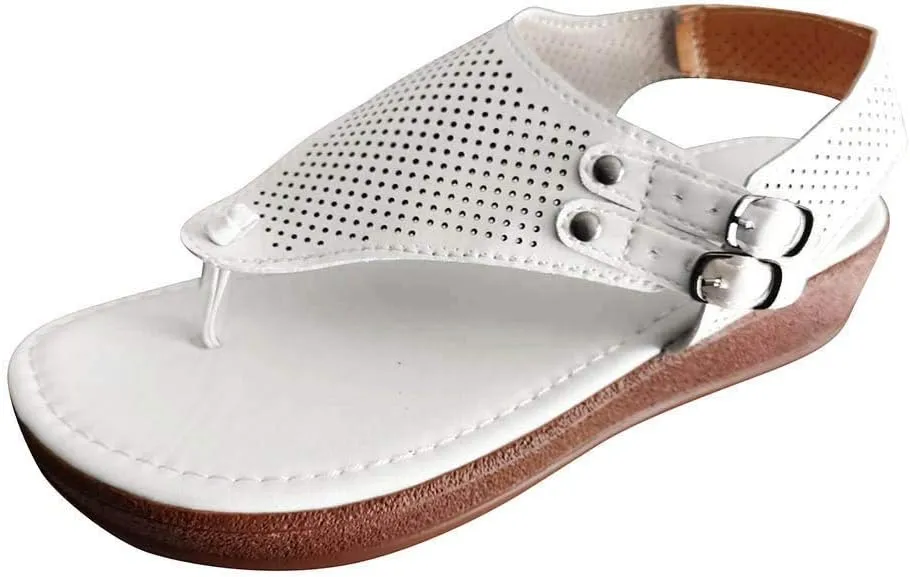 Womens Orthopedic Sandals with Arch Support Summer Open Toe Dressy Shoes Wedge Platforms Casual Office Shoes