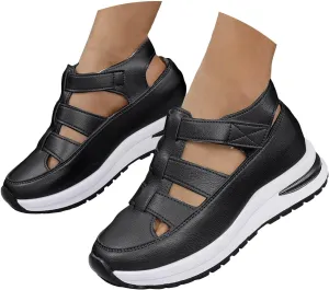 Women's Platform Sandals with Closed Toe Sandals Women Comfortable Walking Sandals Women, Hollow Ankle Strap Wedge Design for Summer, Beach, Hiking & Casual Wear 2025