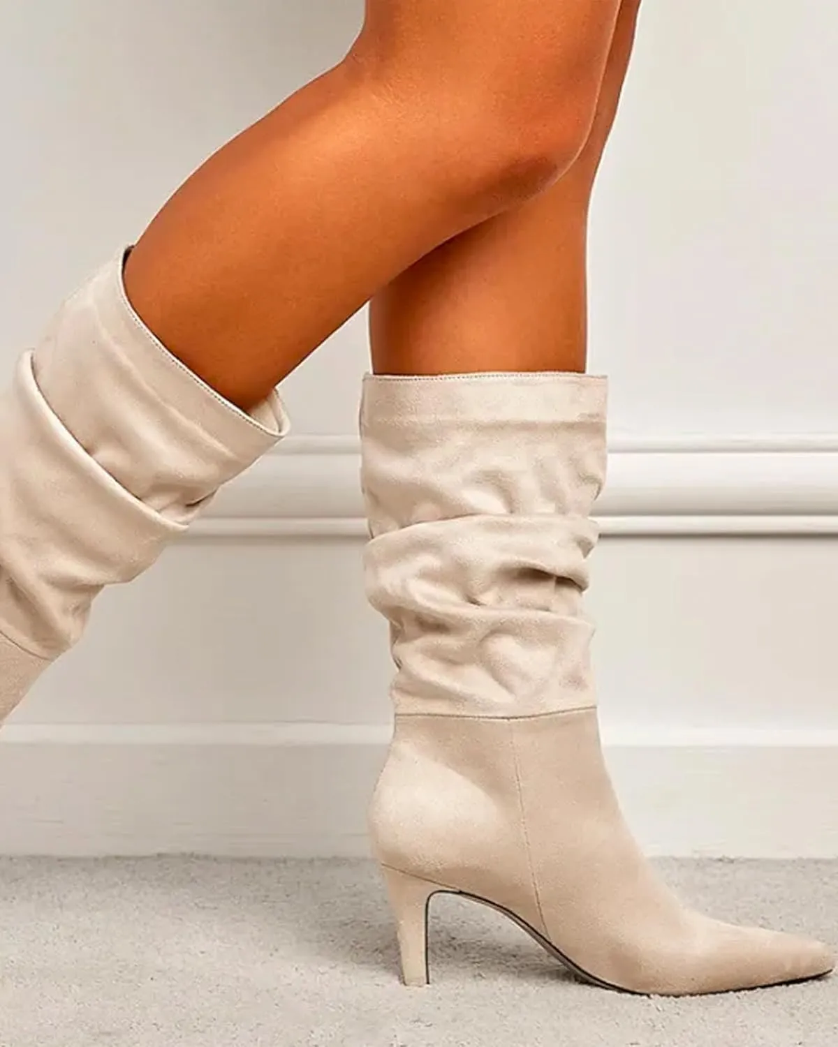 Women's Pointed Toe Ankle Boots, Stiletto Heel, Dress Booties for Office and Party Wear