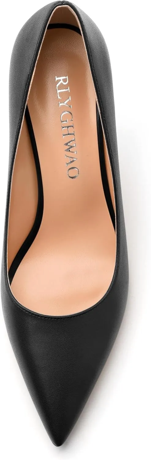 Women's Pumps, Pointed Closed Toe Stiletto High Heels, Fashion Solid High Heel Shoes for Women