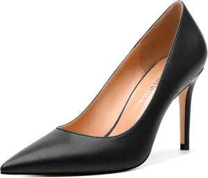Women's Pumps, Pointed Closed Toe Stiletto High Heels, Fashion Solid High Heel Shoes for Women