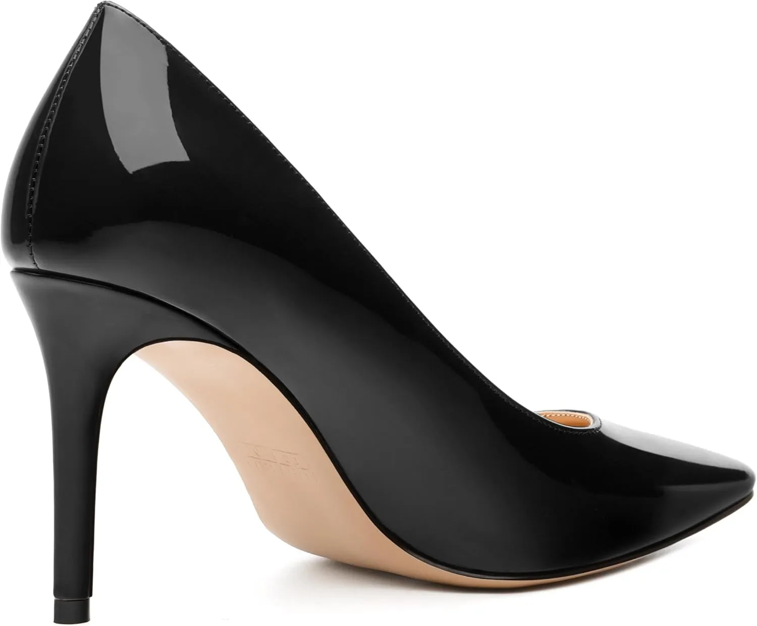 Women's Pumps, Pointed Toe Slip On High Heels, Fashion Solid Patent High Heel Shoes for Women