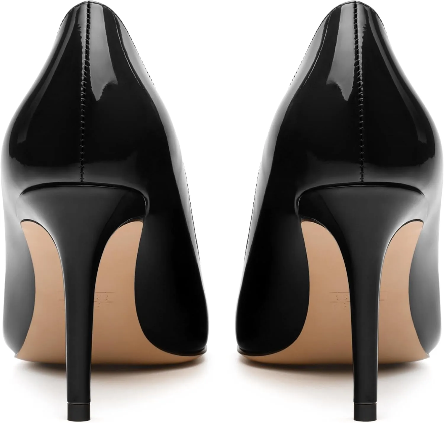 Women's Pumps, Pointed Toe Slip On High Heels, Fashion Solid Patent High Heel Shoes for Women