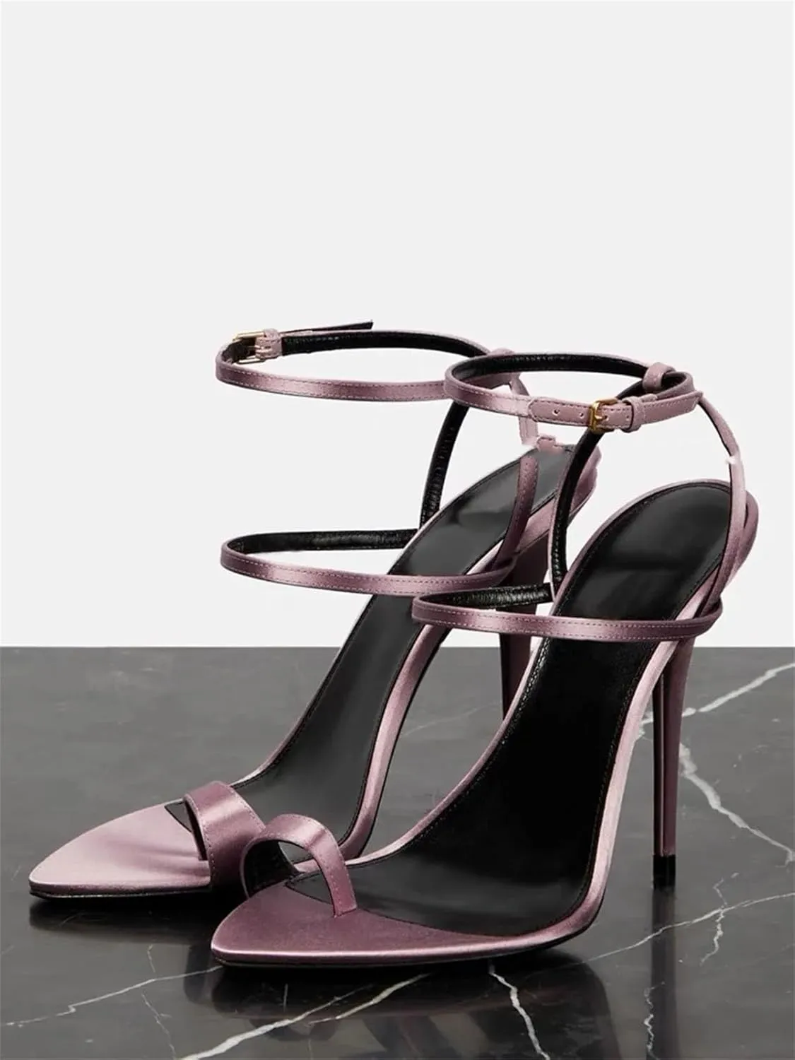 Women's Rhinestone Slide Sandals, Air Slingback Strappy Elegant Heels