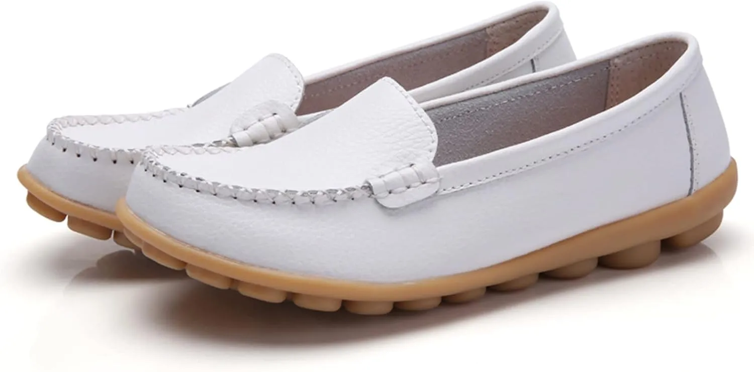 Womens Sandals Dressy Closed Toe Sandals Women Lug Sole Flat Loafer Shoes Slip On Summer Flats Shoes For Daily Work