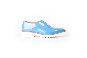 Women's Sky Blue Patent Lace Up EX-313 (2017)