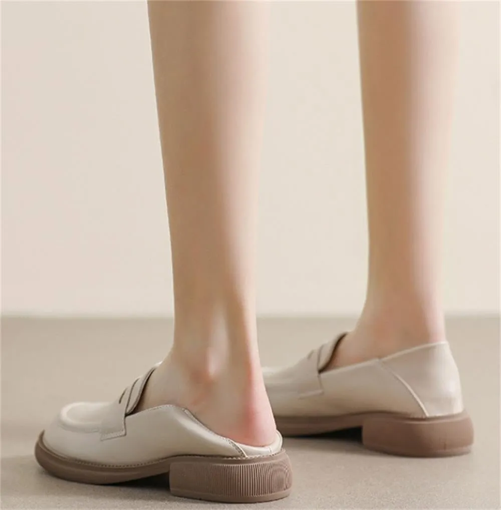 Women's Slip On Loafers Flats Oxford Shoes British Style Brogues Work Driving Style Shoes Moccasin