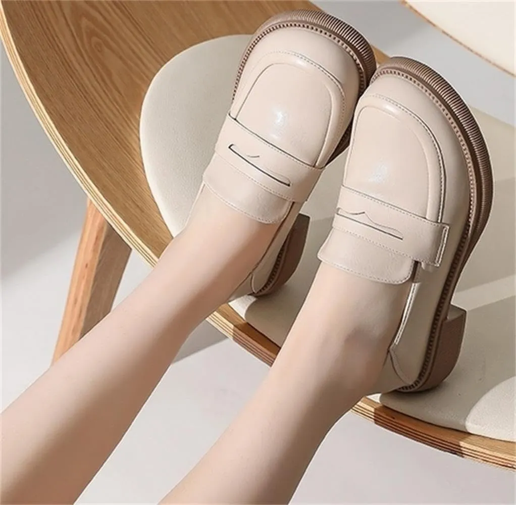 Women's Slip On Loafers Flats Oxford Shoes British Style Brogues Work Driving Style Shoes Moccasin