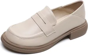Women's Slip On Loafers Flats Oxford Shoes British Style Brogues Work Driving Style Shoes Moccasin