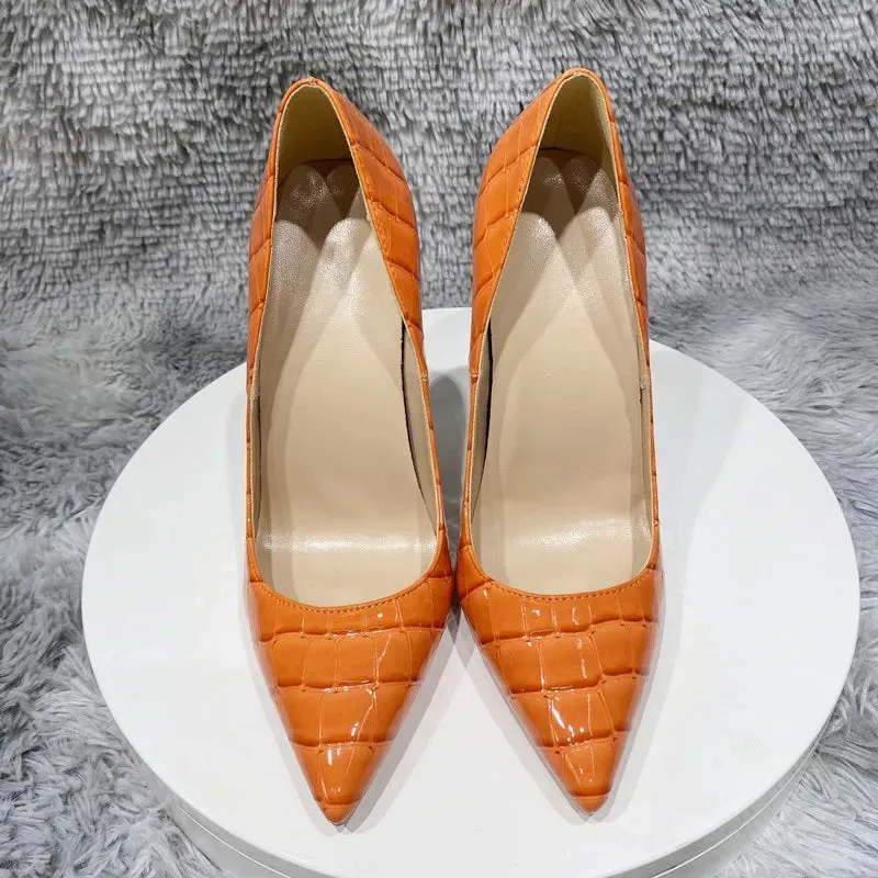 Women's snake high heels