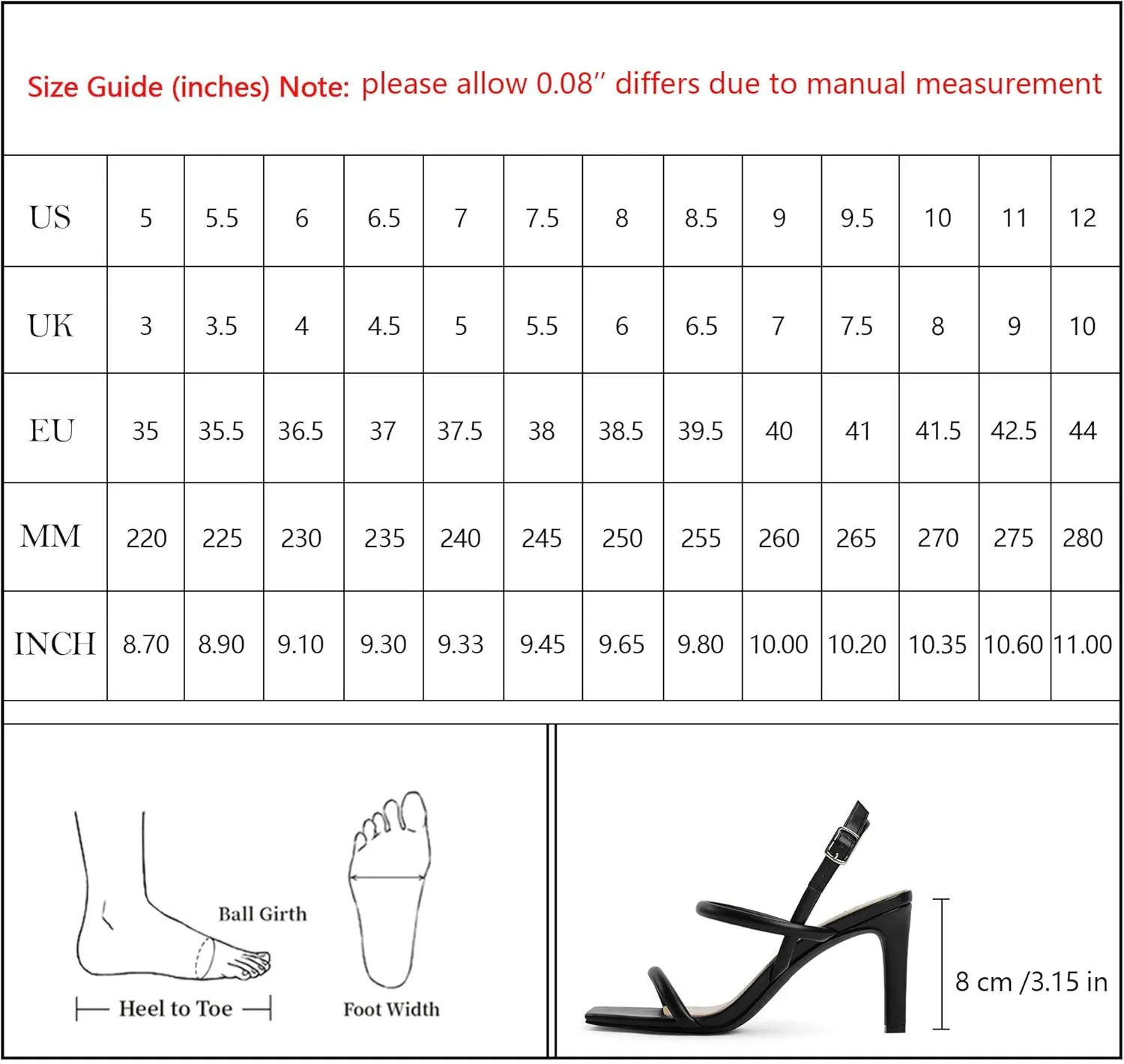 Womens Strappy Sandals Open Toe Ankle Strap Heeled Sandals Square Toe High Heels for Women