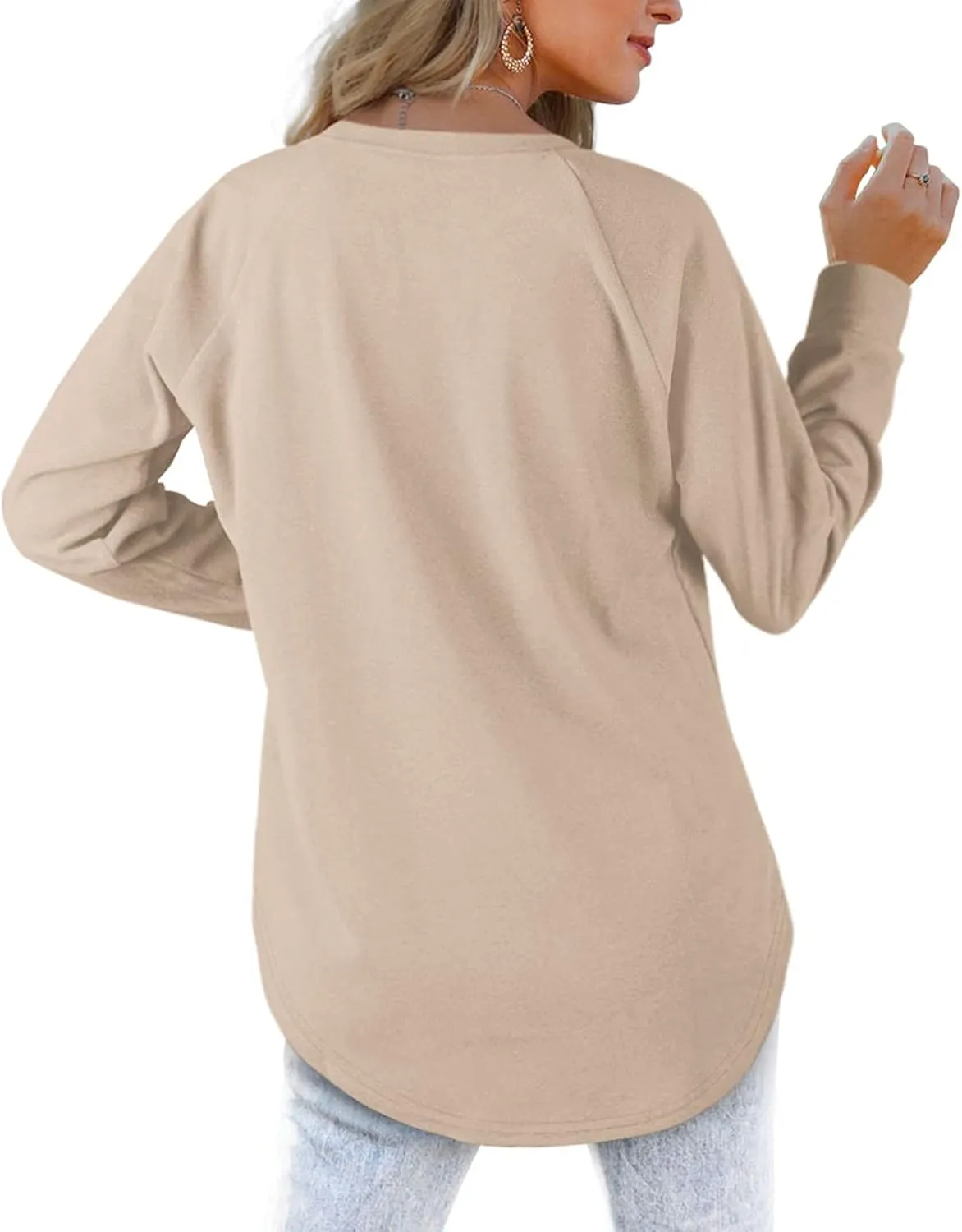 XIEERDUO Womens Sweatshirts Crewneck Loose Fitting Tops For Women Long Sleeve Shirts Pullover