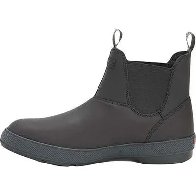 Xtratuf Men's Legacy Waterproof Slip Resistant Leather Chelsea Boot -Black- LCM000