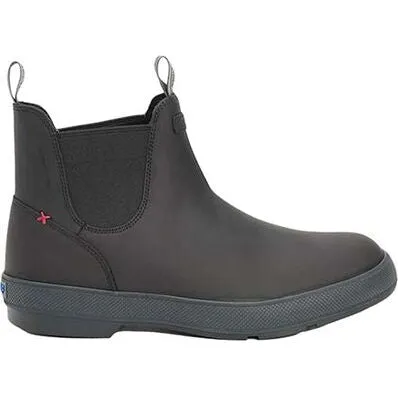 Xtratuf Men's Legacy Waterproof Slip Resistant Leather Chelsea Boot -Black- LCM000