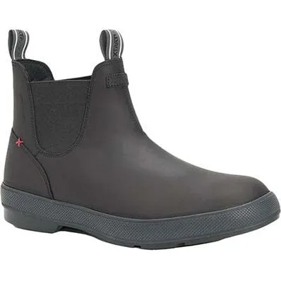 Xtratuf Men's Legacy Waterproof Slip Resistant Leather Chelsea Boot -Black- LCM000