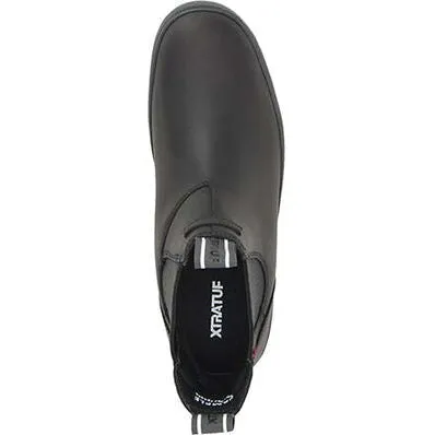 Xtratuf Men's Legacy Waterproof Slip Resistant Leather Chelsea Boot -Black- LCM000