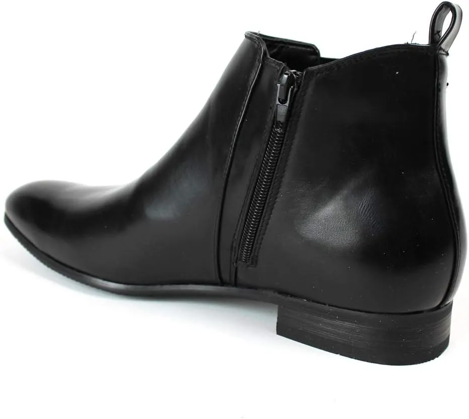 ÃZARMAN Men's Ankle Dress Chelsea Boots Side Zipper Closure