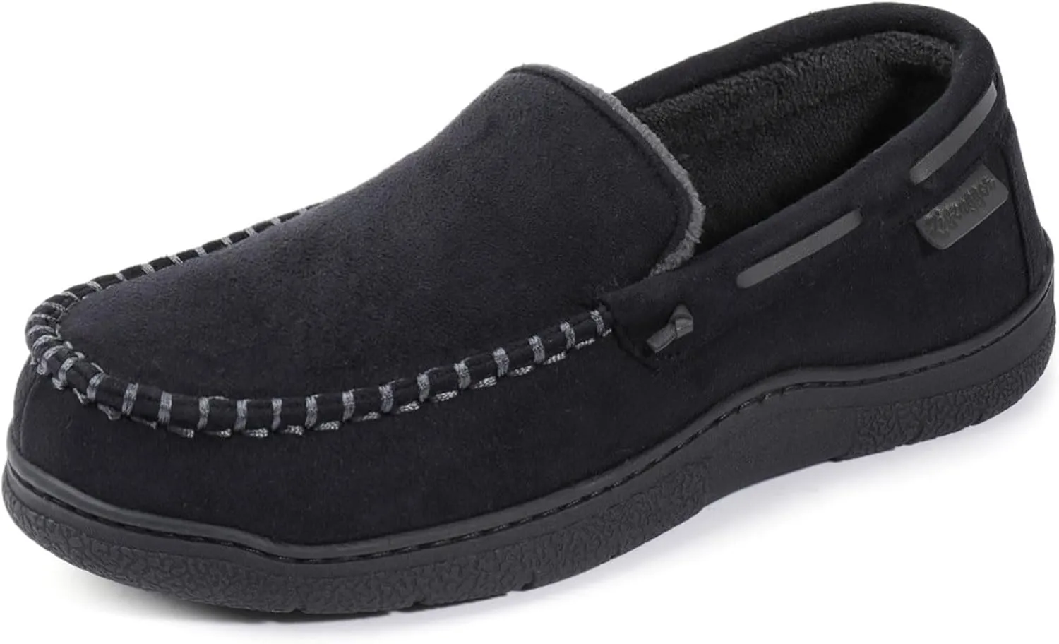Zigzagger Men's Moccasin Slippers Memory Foam House Shoes, Indoor and Outdoor Warm Loafer Slippers