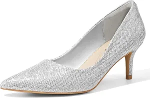 ZURIN Women's Pointed Toe Comfortable Stiletto Heels Closed Toe Dress Pumps Shoes for Wedding Work Office Business